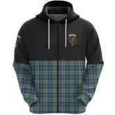 Leslie Hunting Ancient Clan Half Of Tartan Zipper Hoodie